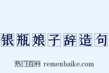 银瓶娘子辞造句是什么意思的图片